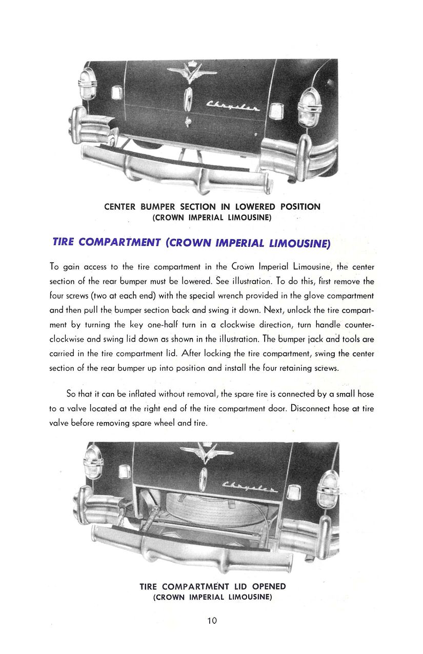 1952 Chrysler Owners Manual Page 24